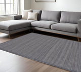 Homeroots 8' X 11' Taupe And Gray Power Loom Area Rug Blue Polypropylene 565834