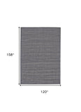 Homeroots 10' X 13' Taupe And Gray Power Loom Area Rug Blue Polypropylene 565835