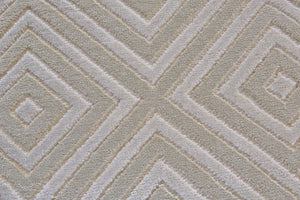 HomeRoots 5' X 8' Taupe Geometric Power Loom Area Rug – Modern Style, Durable, Stain-Resistant for High Traffic Areas Gray 565837