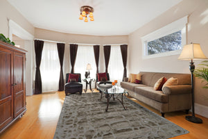 HomeRoots 5' X 8' Taupe Abstract Hand-Tufted Area Rug for Modern Elegance and Cozy Comfort in Any Space Gray 565840