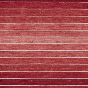 Homeroots 5' X 8' Red Wool Striped Hand Woven Area Rug Red Wool 565844