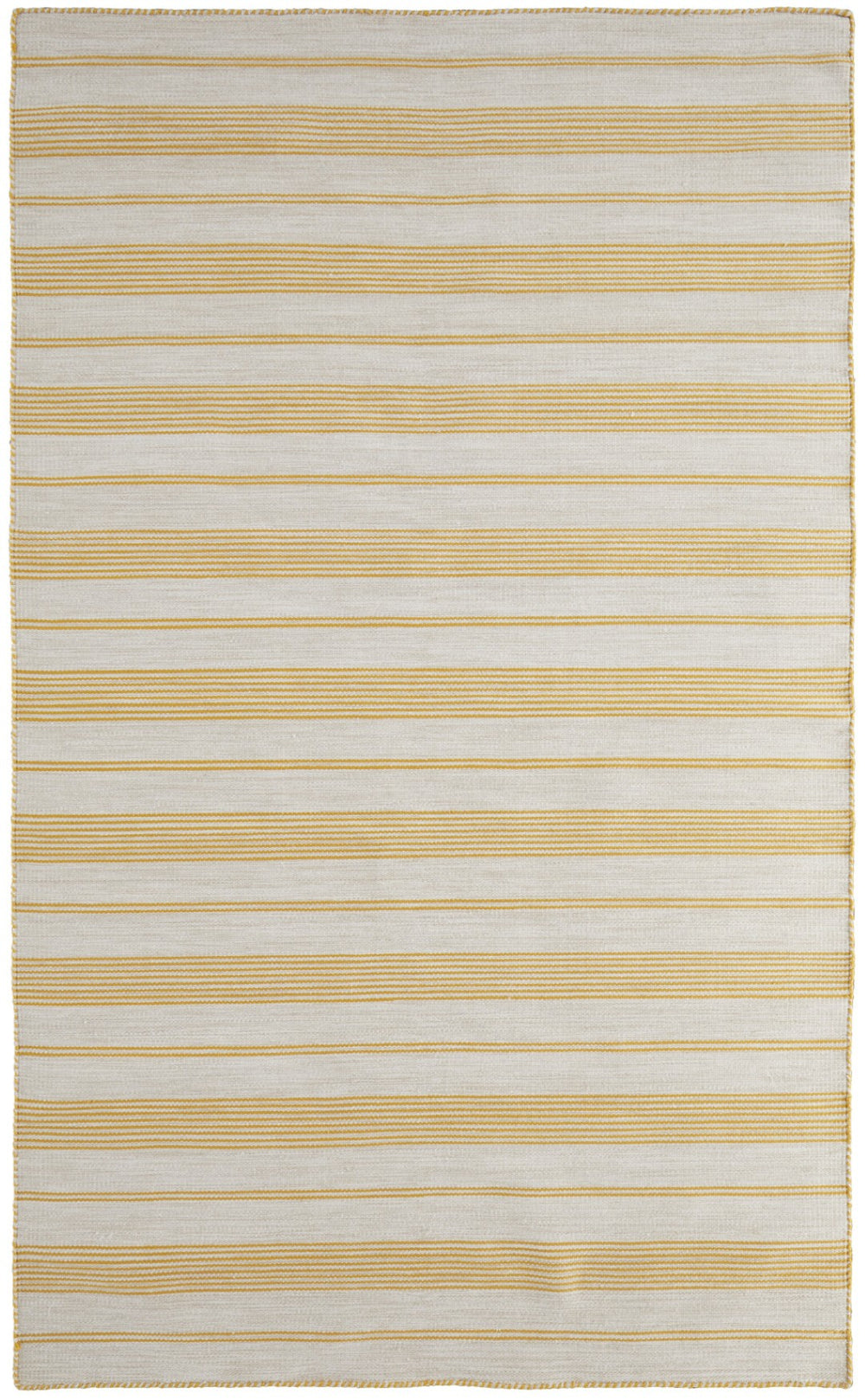 HomeRoots 10' Hand Woven Yellow and Ivory Striped Area Rug - Artisanal Charm for Modern Living Spaces 10' X 14' 565846