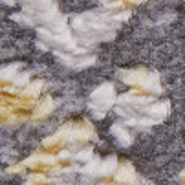 Homeroots 8' Gray And Gold Oriental Power Loom Worn Faded Runner Rug Gray Polypropylene 565857