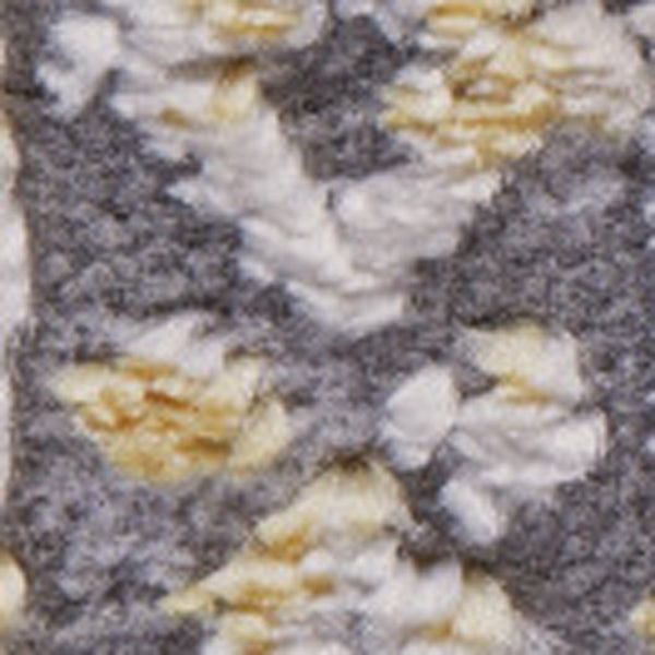 Homeroots 8' Gray And Gold Oriental Power Loom Worn Faded Runner Rug Gray Polypropylene 565857