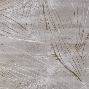 HomeRoots 5' Stunning Silver, Brown, and Taupe Abstract Power Loom Area Rug for Modern Living Spaces 7' X 10' 565859