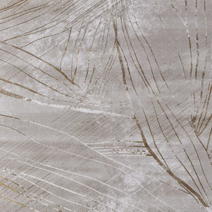 HomeRoots 5' Stunning Silver, Brown, and Taupe Abstract Power Loom Area Rug for Modern Living Spaces 10' X 13' 565861