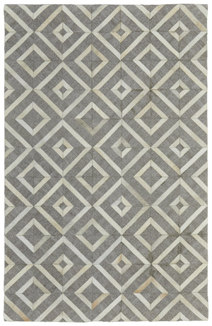 Homeroots 5' X 8' Tan And Ivory Geometric Hand Woven Area Rug Taupe Viscose 565877