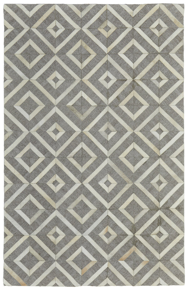 Homeroots 5' X 8' Tan And Ivory Geometric Hand Woven Area Rug Taupe Viscose 565877