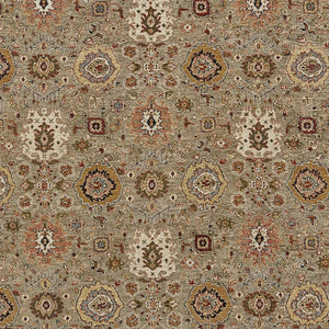 Homeroots 2' X 3' Exquisite Red Taupe & Gold Hand-knotted Wool Oriental Area Rug - Stain Resistant, Unique Design Taupe Wool 565886