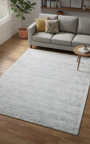 HomeRoots 5' X 8' Abstract Hand-Woven Area Rug - Artisan Crafted, Durable, and Stylish for Any Living Space Blue 565891