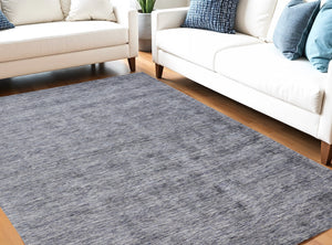 Homeroots 5' X 8' Gray Abstract Hand Woven Area Rug Gray Viscose 565892