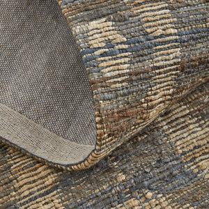 Homeroots 5' X 8' Taupe And Tan Geometric Hand Woven Area Rug Gray Jute 565899