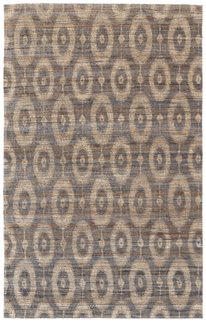 Homeroots 8' X 11' Taupe And Tan Geometric Hand Woven Area Rug Gray Jute 565900