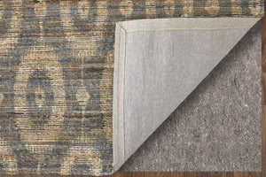 Homeroots 9' X 13' Taupe And Tan Geometric Hand Woven Area Rug Gray Jute 565901
