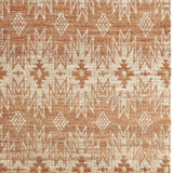 Homeroots 8' X 11' Orange And Tan Geometric Hand Woven Area Rug Orange Jute 565910