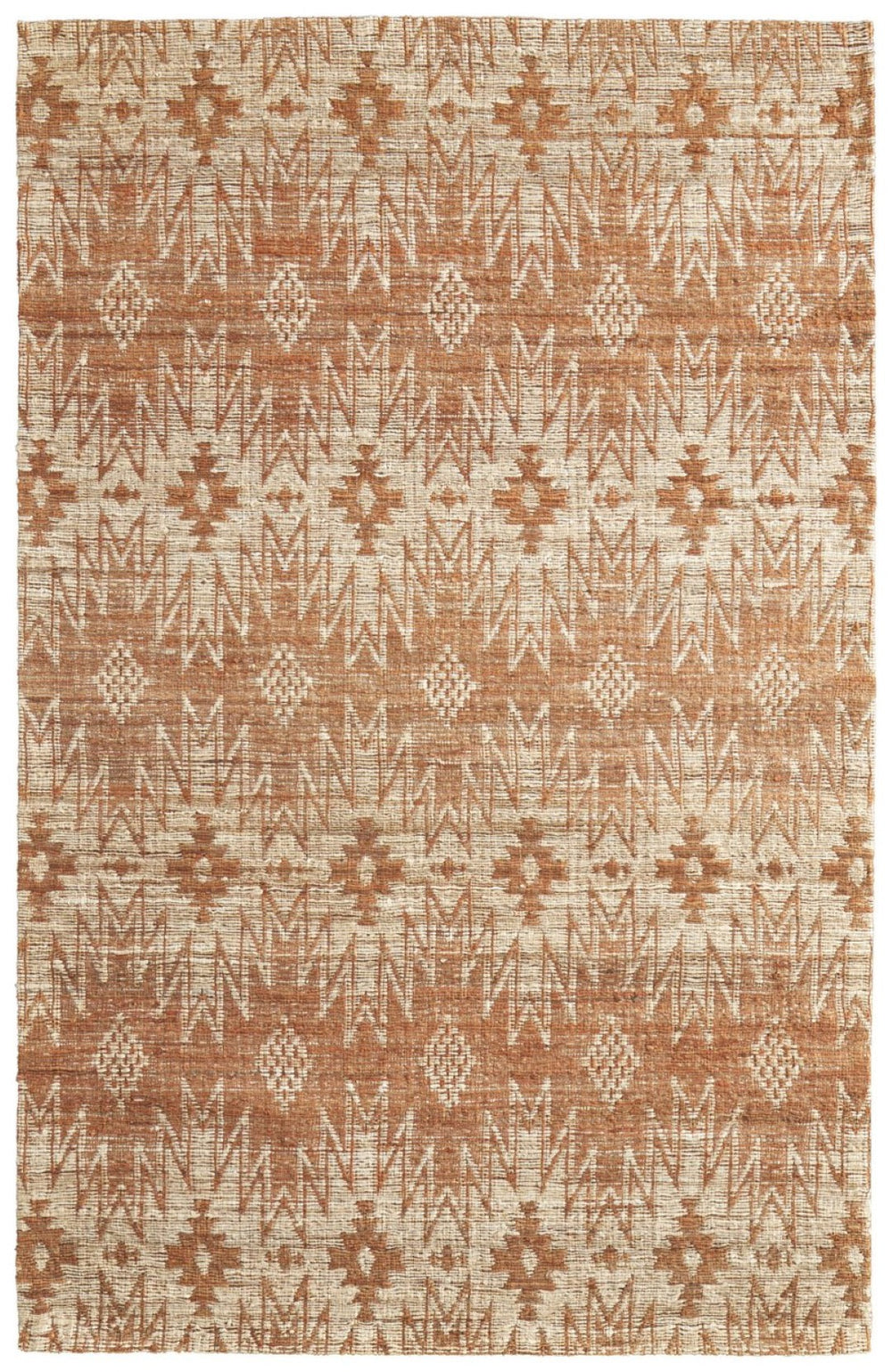 HomeRoots 5' Hand-Woven Tan and Gray Geometric Area Rug for Contemporary Style in Any Room - Durable & Versatile 8' X 11' 565910