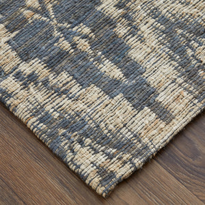Homeroots 5' X 8' Tan And Gray Geometric Hand Woven Area Rug Gray Jute 565911