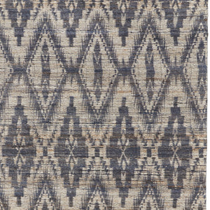 Homeroots 5' X 8' Tan And Gray Geometric Hand Woven Area Rug Gray Jute 565911