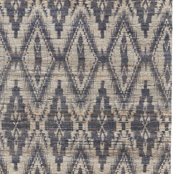 Homeroots 5' X 8' Tan And Gray Geometric Hand Woven Area Rug Gray Jute 565911