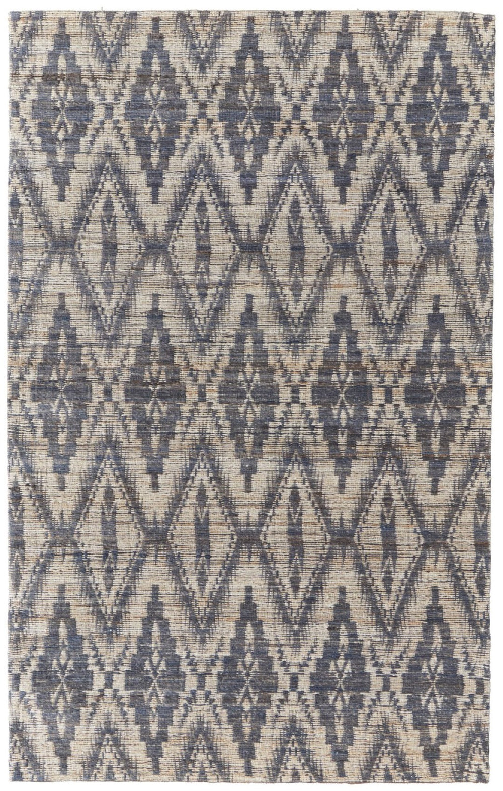 HomeRoots 5' Handwoven Geometric Area Rug in Tan and Gray - Stylish Durable Design for High-Traffic Spaces 5' X 8' 565911