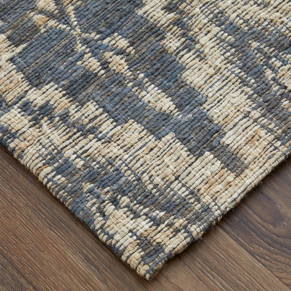 Homeroots 8' X 11' Tan And Gray Geometric Hand Woven Area Rug Gray Jute 565912