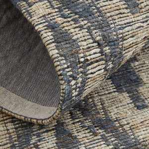 Homeroots 8' X 11' Tan And Gray Geometric Hand Woven Area Rug Gray Jute 565912