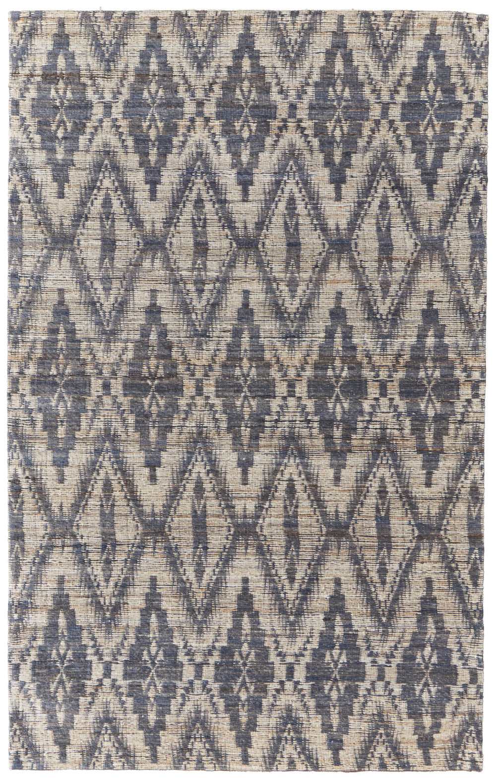 Homeroots 8' X 11' Tan And Gray Geometric Hand Woven Area Rug Gray Jute 565912