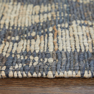 Homeroots 8' X 11' Tan And Gray Geometric Hand Woven Area Rug Gray Jute 565912