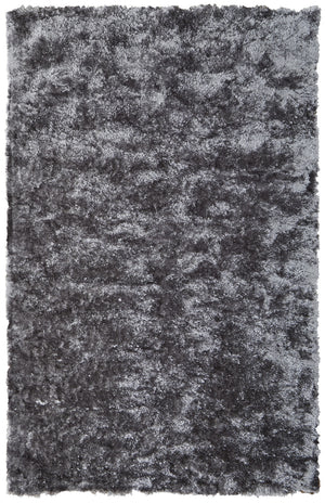 Homeroots 5' X 8' Gray Shag Hand Tufted Area Rug Gray Polyester 565913