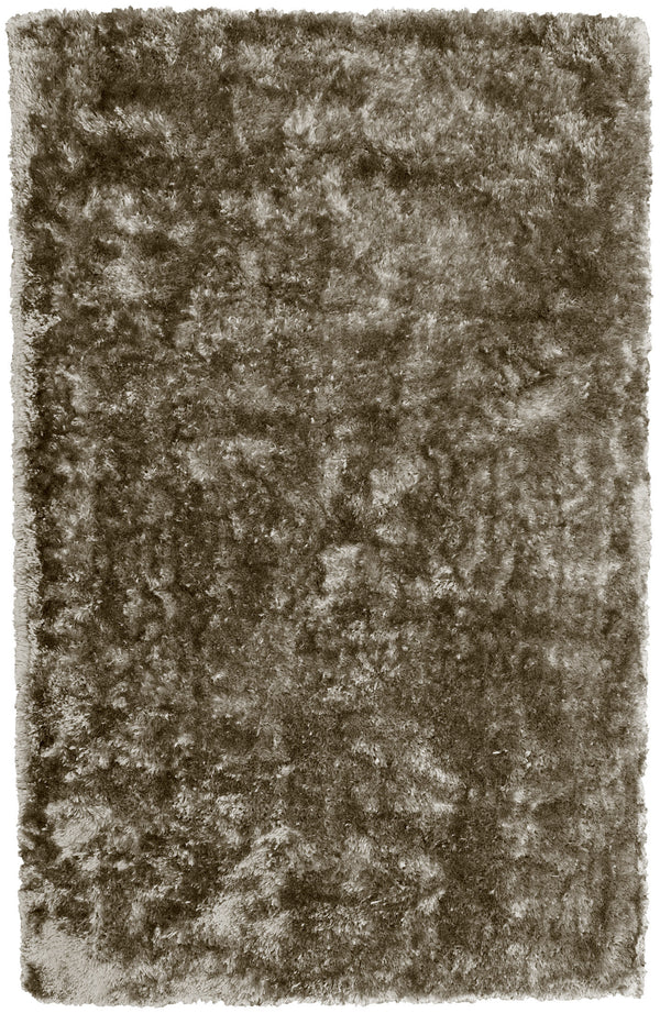 Homeroots 7' X 10' Gold Shag Hand Tufted Area Rug Gold Polyester 565915