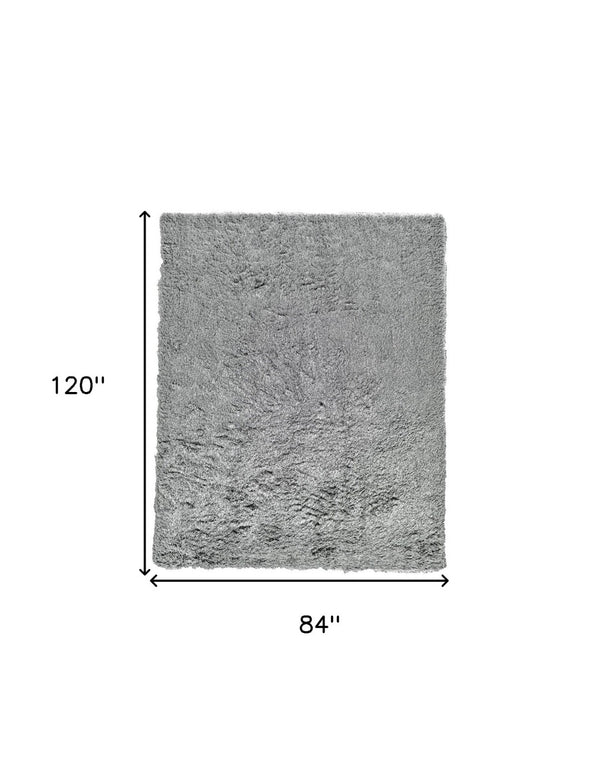 HomeRoots 5' Tan Shag Hand-Tufted Area Rug - Luxurious Soft Texture for Modern & Traditional Home Decor 7' X 10' 565919