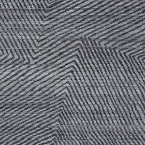 HomeRoots 5' Gray Wool Hand-Knotted Area Rug – Modern Abstract Design, Durable, Stain-Resistant & Unique Texture 565943
