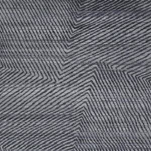 HomeRoots 5' Gray Wool Hand-Knotted Area Rug – Modern Abstract Design, Durable, Stain-Resistant & Unique Texture 565943