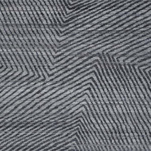HomeRoots 8' X 10' Gray Wool Abstract Hand Knotted Area Rug - Durable, Stylish, Pet-Friendly Design for Your Home 565944