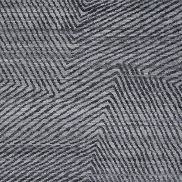 HomeRoots 8' X 10' Gray Wool Abstract Hand Knotted Area Rug - Durable, Stylish, Pet-Friendly Design for Your Home 565944
