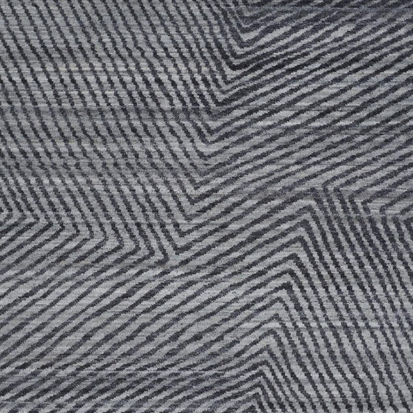HomeRoots 10' Gray Wool Abstract Hand-Knotted Area Rug - Contemporary Design, Durable, Stain-Resistant, Soft Feel 565945