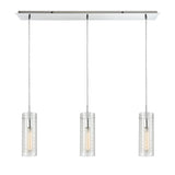 Swirl 36'' Wide 3-Light Linear Pendant