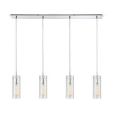 Swirl 46'' Wide 4-Light Linear Pendant - Polished Chrome 56595/4LP Elk Lighting