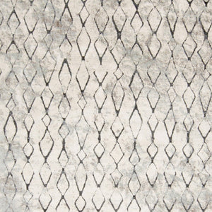 HomeRoots 8' Gray and Ivory Geometric Area Rug – Durable, Stain-Resistant Design for Stylish Living Spaces 8' X 10' 565955