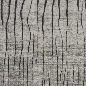 Homeroots 5' X 8' Gray And Black Abstract Power Loom Area Rug Gray Polypropylene 565960