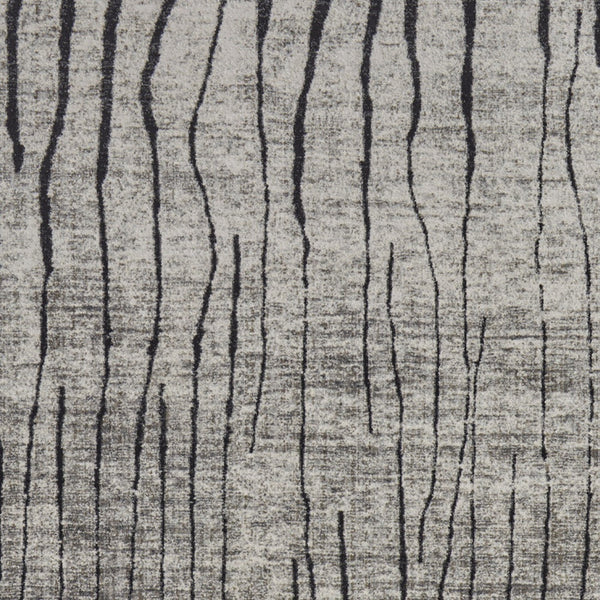 Homeroots 5' X 8' Gray And Black Abstract Power Loom Area Rug Gray Polypropylene 565960