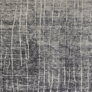 Homeroots 8' X 10' Ivory Gray And Black Abstract Power Loom Area Rug Black Polypropylene 565968