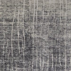 Homeroots 10' X 14' Ivory Gray And Black Abstract Power Loom Area Rug Black Polypropylene 565969