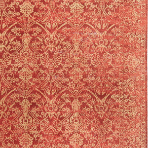 Homeroots 8' X 10' Orange And Red Oriental Power Loom Area Rug Orange Viscose 565986
