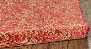 Homeroots 9' X 13' Orange And Red Oriental Power Loom Area Rug Orange Viscose 565987