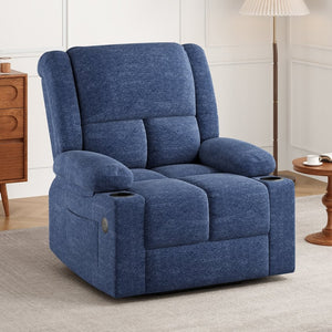 English Elm Power Lift Recliner Chair With Massage, Heat, Usb Ports & Cup Holders - Comfort For Seniors! T3623P380509-GIGA