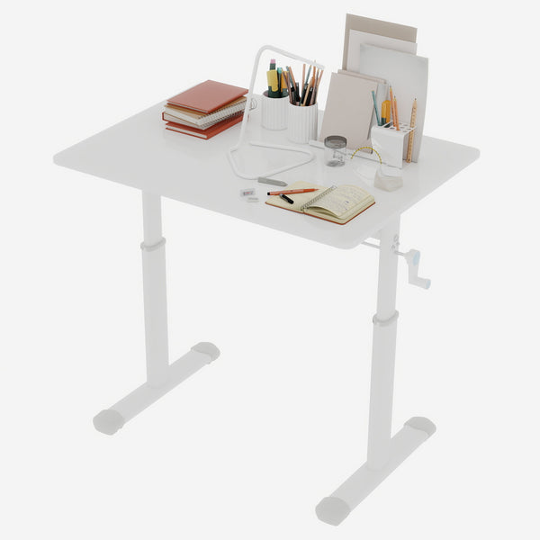 English Elm Adjustable Study Desk – Ergonomic Height-Adjustable Workstation For Kids & Adults, Compact Design W1935P338346