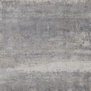 Homeroots 8' X 11' Gray Abstract Power Loom Area Rug With Fringe Taupe Viscose 566005
