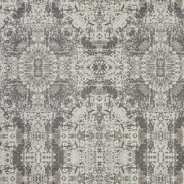 Homeroots 5' X 8' Ivory Taupe And Gray Abstract Power Loom Distressed Area Rug With Fringe Gray Viscose 566073