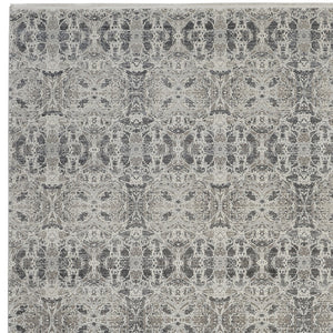 Homeroots 3' X 5' Ivory Taupe And Gray Oriental Power Loom Area Rug With Fringe Gray Viscose 566074